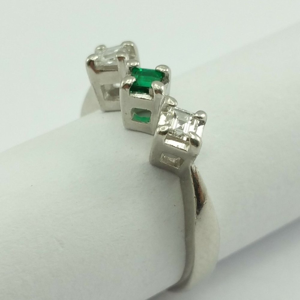 Exquisite Solid Platinum 900pl Desinger Ladies Ri… - image 6